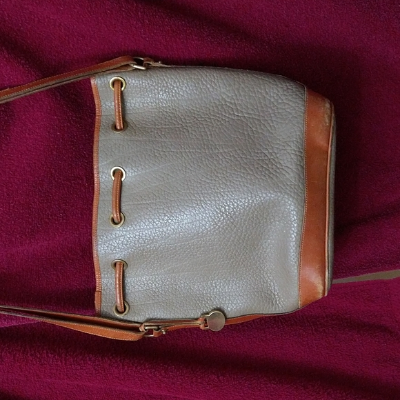 Leather purse, Brown, Dooney and Bourke - Picture 3 of 8